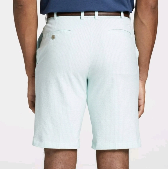 Walter Hagen, New, Perfect 11 Green Textured Seersucker Golf Shorts, Size 35 - Picture 11 of 14